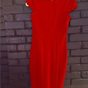 Felicity & Coco Vibrant Red Midi Dress